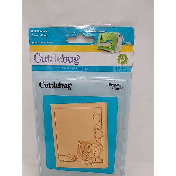 Cuttlebug Provo Craft Embossing Folder Owl Flourish NEW #37-1913 - Picture 4 of 9